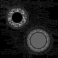 Computer chip Electronic circuit board vector for technology and finance concept and education for future