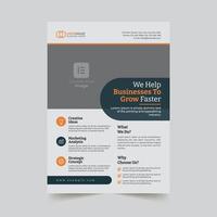 Corporate business flyer template design vector
