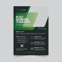 Corporate business flyer template design vector
