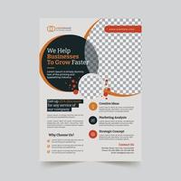 Creative corporate business flyer template vector