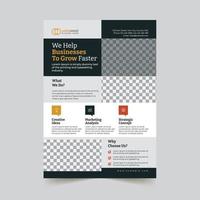 Creative corporate business flyer template vector