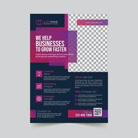 Corporate business flyer template design vector