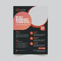 Corporate business flyer template design vector