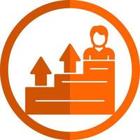 Career Growth Vector Icon Design