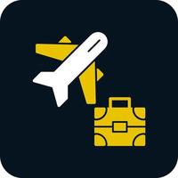 Business Trip Vector Icon Design