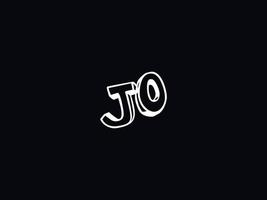 Minimal Jo Letter Logo, Creative JO Logo Icon Vector