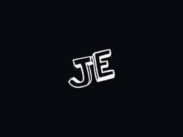 Minimal Je Letter Logo, Creative JE Logo Icon Vector