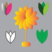 flor diseño ilustración vector