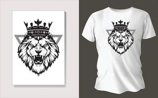 negro y blanco tee camisa diseño vector