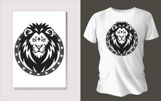 negro y blanco tee camisa diseño vector