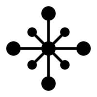 Network icon connect digital hub net, technology circle data vector