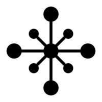 Network icon connect digital hub net, technology circle data vector