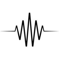 Activity splash icon wave logo, vector heartbeat heart rate icon, audio sound radio wave amplitude spikes