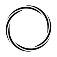 circulo logo patrón, redondo línea marco elemento, circular icono remolino vector