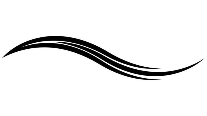 Line curve logo, fire pattern graphic, s wavy icon business