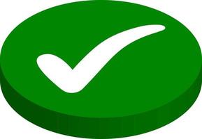 botones producción, aprobado, cheque marca, verde comienzo botones vector