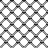 Seamless prison grating with rings vector