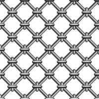 Seamless prison grating with rings vector