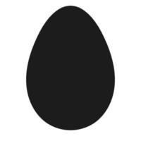 Egg shape Easter, vector nest bunny icon, design food egg