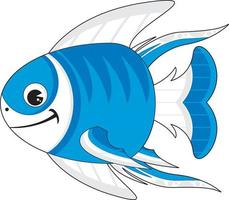 Cute Cartoon Tropical Fish vector