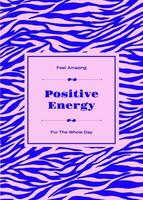 Positive Energy Greeting Card template