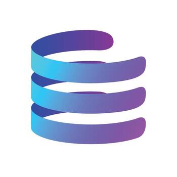 resumen rayas en cilíndrico forma y degradado efecto vector