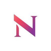 Letter N logo vector template element