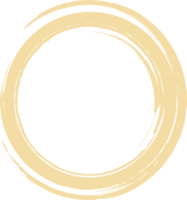 A circle drawn with a brush in the middle png