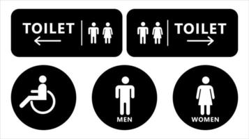 Toilet sign design. Vector Illustration.