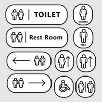 Toilet sign design. Vector Illustration.