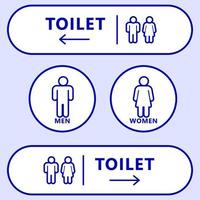 Toilet sign design. Vector Illustration.