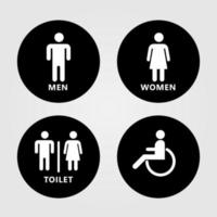 Toilet sign design. Vector Illustration.