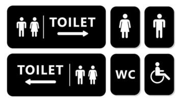 Toilet sign design. Vector Illustration.