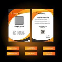 ID Card Design Template - Print Ready File vector