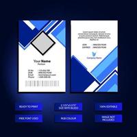 ID Card Design Template - Print Ready File vector