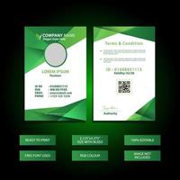 ID Card Design Template - Print Ready File vector