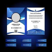 ID Card Design Template - Print Ready File vector