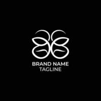 butterfly logo unique vector