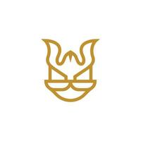 viking cool logo vector