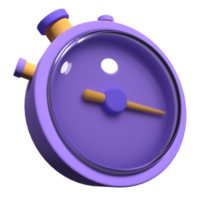 stopwatch met knop. 3d stopwatch timer icoon illustratie. 3d geven timer icoon. stopwatch 3d geven icoon. 3d geven illustratie png