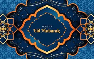 Happy Eid Mubarak Greeting Background vector