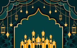 Realistic Ramadan Mubarak Background vector