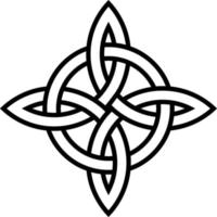 Celtic sea knot, sign of eternal friendship vector