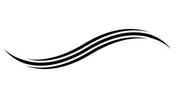 Curve line strip swirl wave, shape design, curve line energy vector