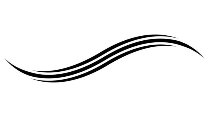 Curve line strip swirl wave, shape design, curve line energy