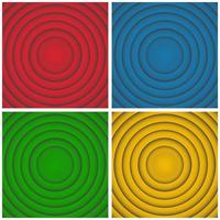 Pop art retro cartoon circles looney movie for conceptual design. Vector illustration halftone gradient. Round multi color pattern template