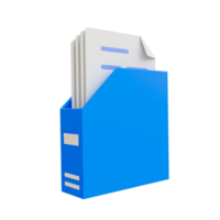 3d files retention. documents storing. document folder icon. 3d illustration. png