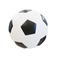 3d minimal fotboll. fotboll boll. original- fotboll. 3d tolkning illustration. png