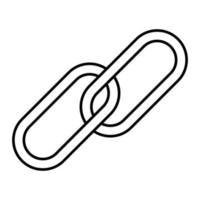 Chain links, sign symbol of close connection, teamwork vector