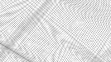 Grid wavy lines pattern, mesh square matrix, stretch density texture vector